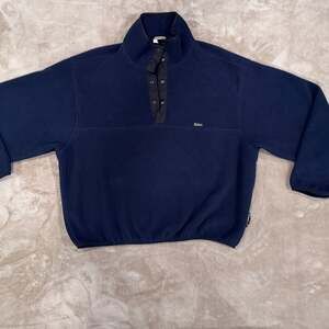 Vintage Woolrich Polartec Blue Quarter Snap Pullover Fleece Jacket SIZE XL